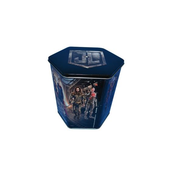 DADI Food Grade Holiday Snack Tin Offset Lithography Tinplate Metal Popcorn Tin Bucket