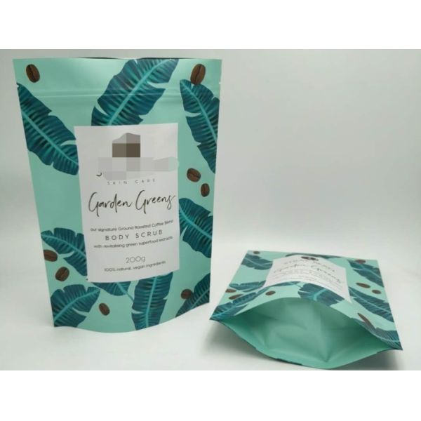 Body Scrub  Bath Salt Packaging Bags 250g 500g High Safty With Green Color