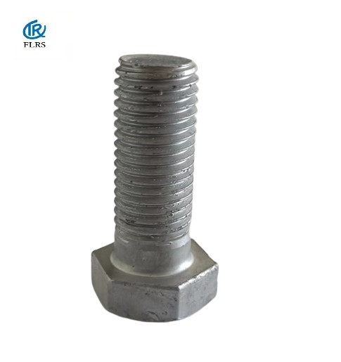 Hot Dip Galvanized Hex Head Bolt High Strength Carbon Steel Bolt Full Thread