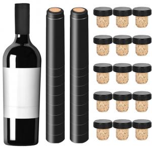  OEM ODM Wine Bottle Sealed Heat Shrink Black PVC Shrink Capsules For Beverage Manufactures