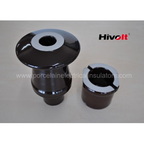 Brown Color Transformer Bushing Insulator With DIN Standard 42539