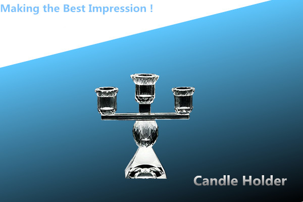 crystal candle holder/glass candle holder/crystal candle stick/candle holder pulicrystal