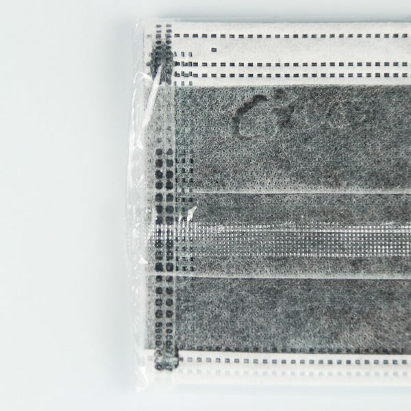 Adult Active Carbon Non Woven 17.5*9.5cm Face Masks 4 Layers Grey