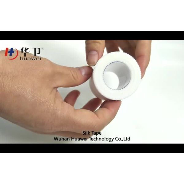 Medical plaster tape adhesive silk dressing tape silk cover roll