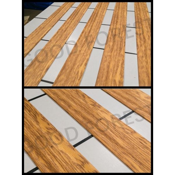 Cerejeira Wenge Natural Wood Veneer Grain Specially For Hotel Decoration