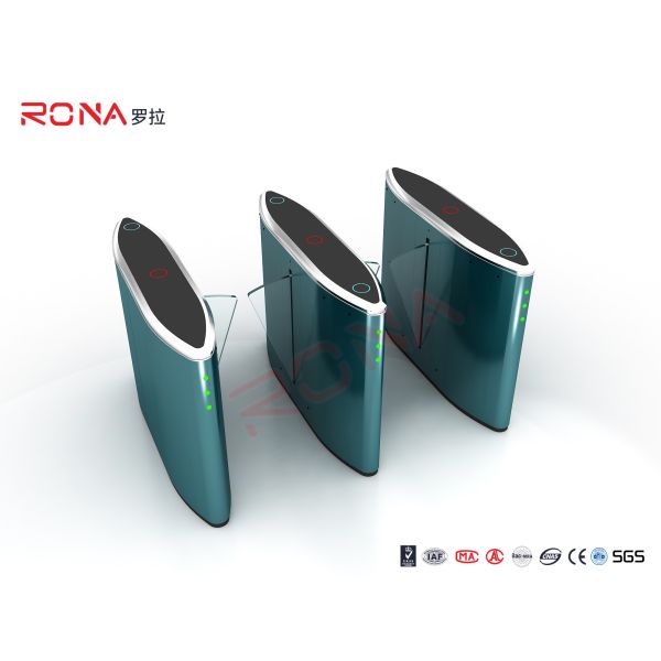 Flap Barrier Gate Pedestrian Security Gate Visitor Entry Access Control For Office Building