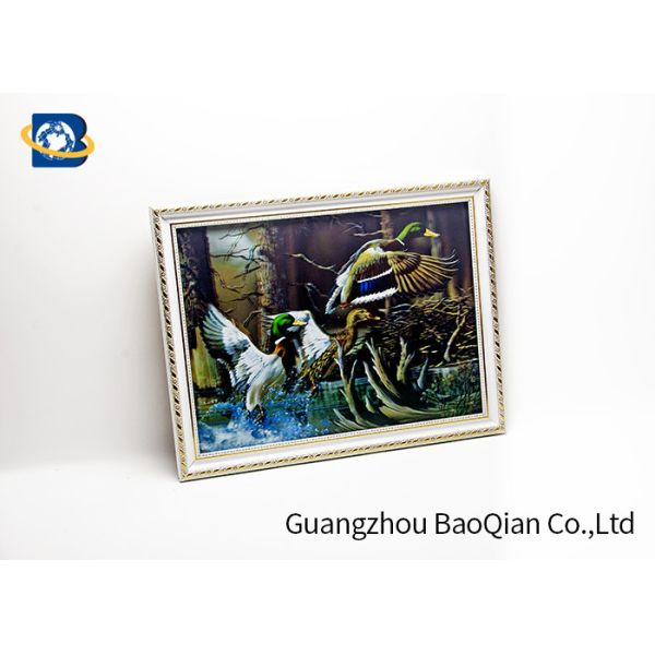 Pet Material Custom Lenticular Printing , Birds 3D Pictures Of Animals 0.6MM Thickness