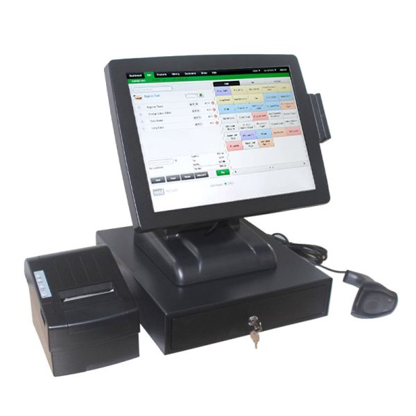 8 Digital Display 15 Inch 400cd/㎡ Touch Screen Pos Machine