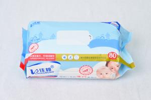 China GMP Certified Baby Wet Wipes Alcohol Free Paraben Free Allergy Tested Wipes on sale