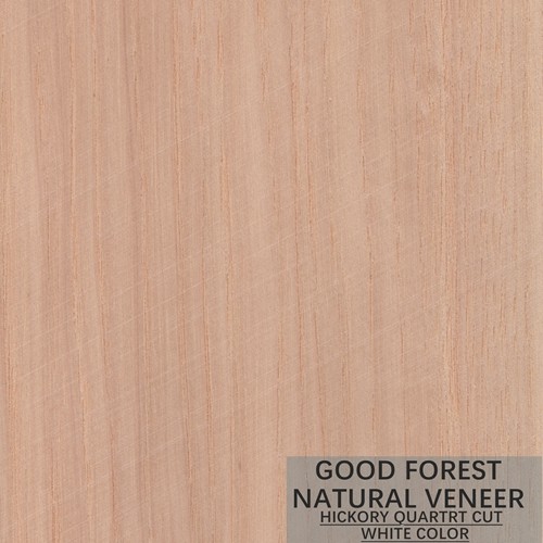 Natural Hickory Wood Veneer Double Color Popular Cabinet Wood Veneer FSC