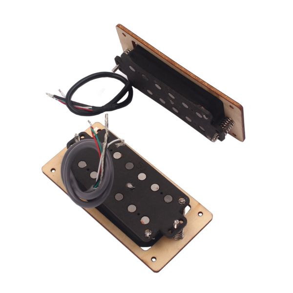 Wood Color Electric Guitar Pickups Double Coil  8~9K/14~15K PVC Output Line