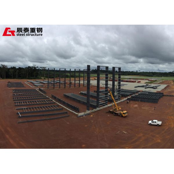 Prefabricated Hot Rolled Steel Structure Aircraft Hangar Warehouse H Section