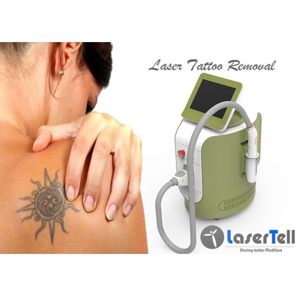1064nm 532nm q switch nd yag laser treatment Tattoo Removal Machine 2 - 8mm Spot Size ABS Shell