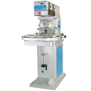  factory supply digital pneumatic 2 color pad printer with conveyor for toys Manufactures