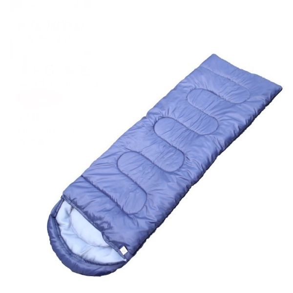 Blue Waterproof 190T Polyester Outdoor Mountain Sleeping Bag 210*75CM