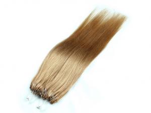 China No Damage Micro Ring Hair Extensions Double Drawn Natutal Color Can Be Perm on sale