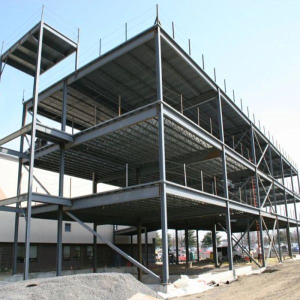 Prefabricated Light Steel Warehouse Building Construction Two Story Steel Structure