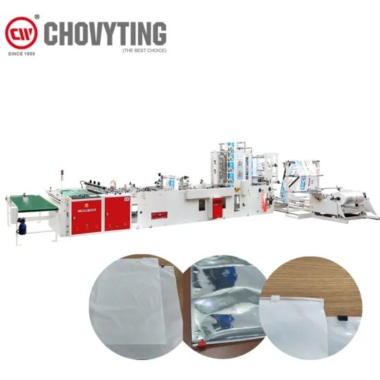 Fresh Keeping PE OPP Zipper Bag Making Machine hot side sealing zip lock plastic bag making machine