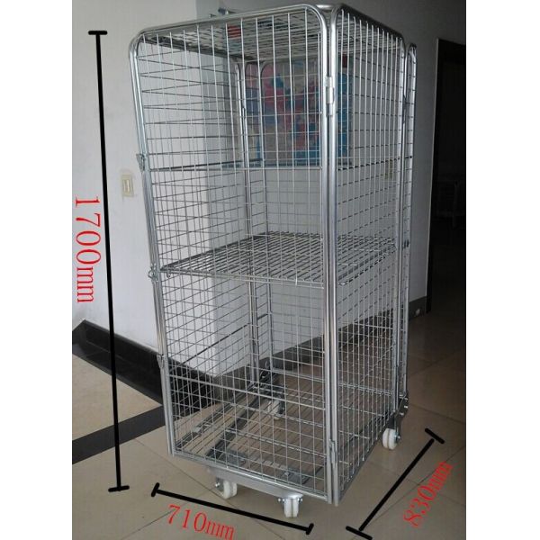 2 Layers Logistic Warehouse Trolley Cart 400Kg - 500Kg Loading Capacity
