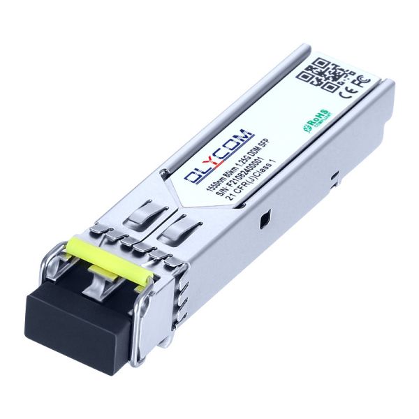 OEM Fiber Mode Single Mode 1.25G SFP Transceiver SM Duplex 1550nm 80Km LC SFP Module