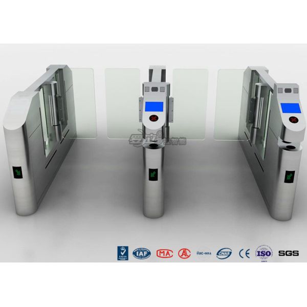 Stainless Steel Access Control Turnstiles Sliding Gate Turnstile CE Certification
