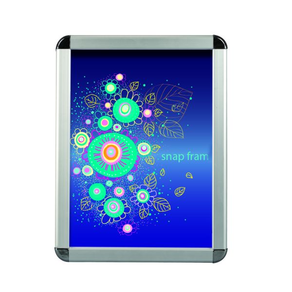 Advertising Silver Snap Frame Poster Holder Mitred Corner Various Size