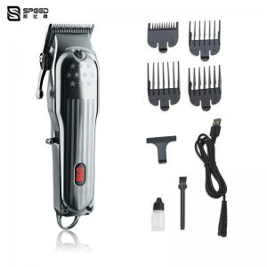  Metal Professional Hair Clipper Electrical Rechargeable Plug And Play 2000mAh Lithium Battery LED Display For Salon Manufactures