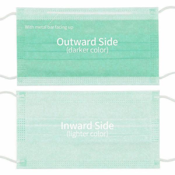 Skin Friendly Disposable Face Mask Clean Comfortable Without Glass Fibers