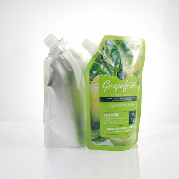 Green Sliver Food Grade 500ml Spout Bag Flip Top Lid