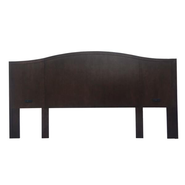 Walnut dark finish king/queen size wooden headbaord for 5-star hotel bedroom furniture