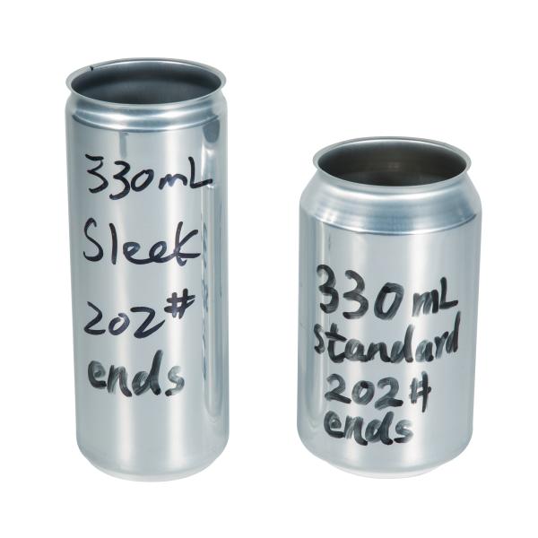 Slim Sleek Stubby Color 355ml Aluminium Soft Drink Cans  200cdl Lid