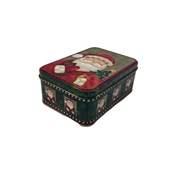 DADI Food-Grade Festive Rectangular Biscuit Tin Box Christmas Tree Chocolate