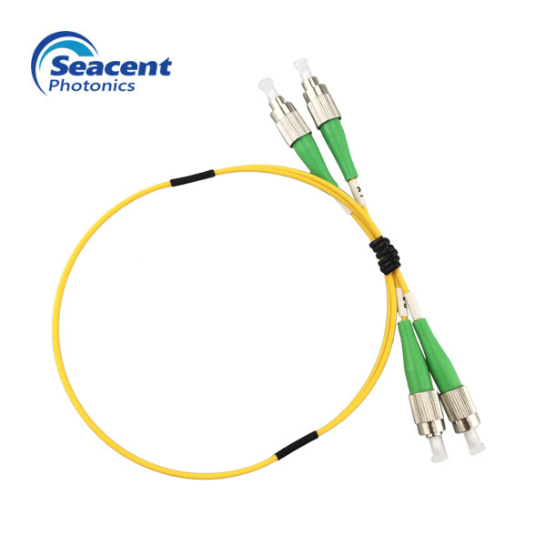 APC Polish FC FC Patch Cord , Duplex Single Mode Fiber Jumpers MM62.5/125 OM1