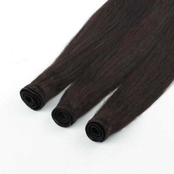 Double Drawn Hand Tied Wefts Grade12A Russian Human Hair Handtied Weft Hair