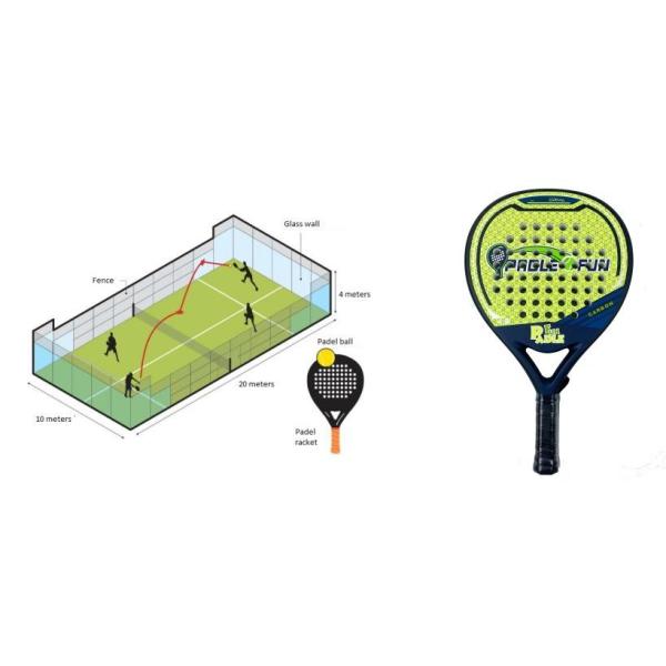 Fiberglass Beach Tennis Paddles Pala Raqueta De Padel Carbon Fiber Composite
