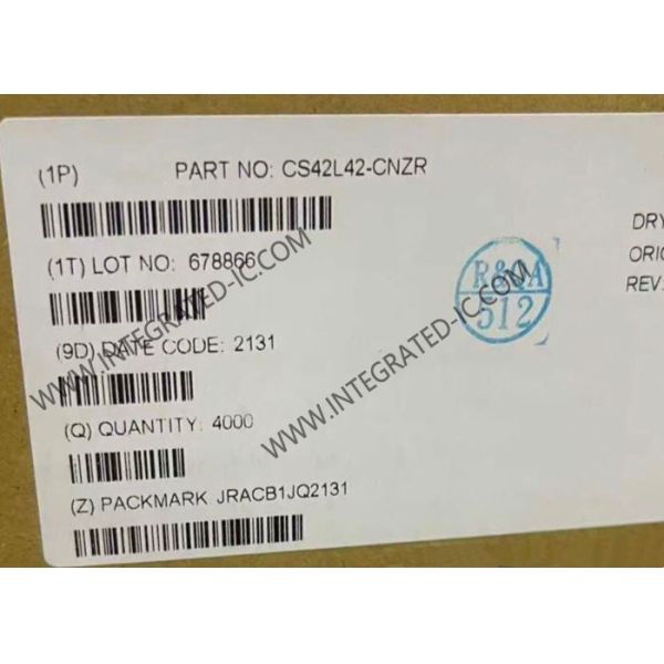 Integrated Circuit Chip CS42L42-CNZR Low-Power Audio Codec With Audio Processing
