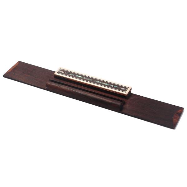 Sturdy 80*3mm Slotted Guitar Bridge Replacement Burlywood Color
