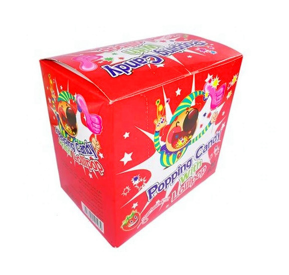 Professionally Lollipop Poping Candy With Pop Rocks Candy Foot Shape 11 G