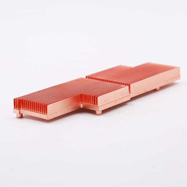 Higher Power Cooper C1100 Skived Fin Heat Sink CNC Precise 650 Deactivation