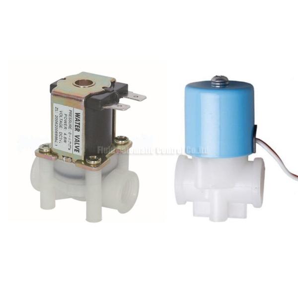 Water Solenoid Valve For RO System , Water Purifier And Wastewater With Jaco Connector G1/4