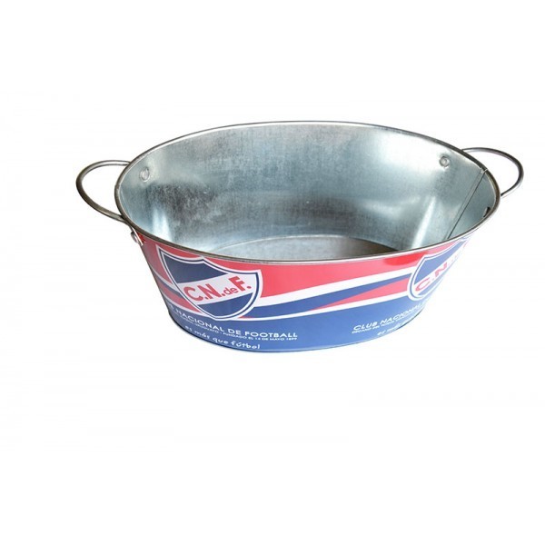 DADI 7.5L Oval Galvanized Tinplate Metal Ice Bucket Galvanized Cooler Tub Eco Friendly