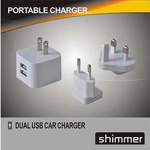 DUAL USB UNIVERSAL TRAVEL CHARGER