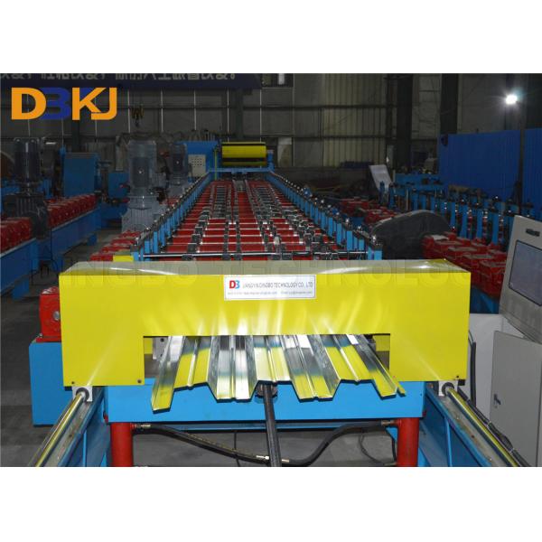 15m/Min 1.2mm Roof Deck Roll Forming Machine Automatic Hydraulic Cutting