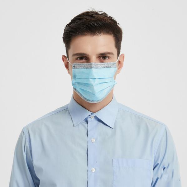 High Breathability Blue Face Mask Disposable Non Woven Face Mask