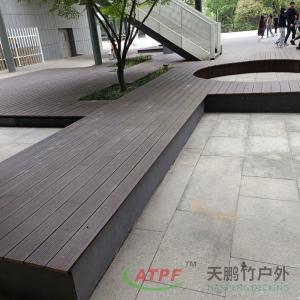 China Flat Carbonized Solid Bamboo Compressed Bamboo Decking on sale