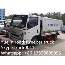 China high quality and best price IVECO yuejin brand road sweeper truck for sale, hot sale YUEJIN brand road sweeper truck for sale