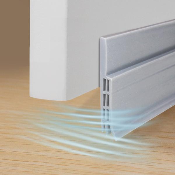 Door Draft Stopper Under Door Draft Blocker Insulator Door Sweep Weather Stripping Noise Stopper Adhesive