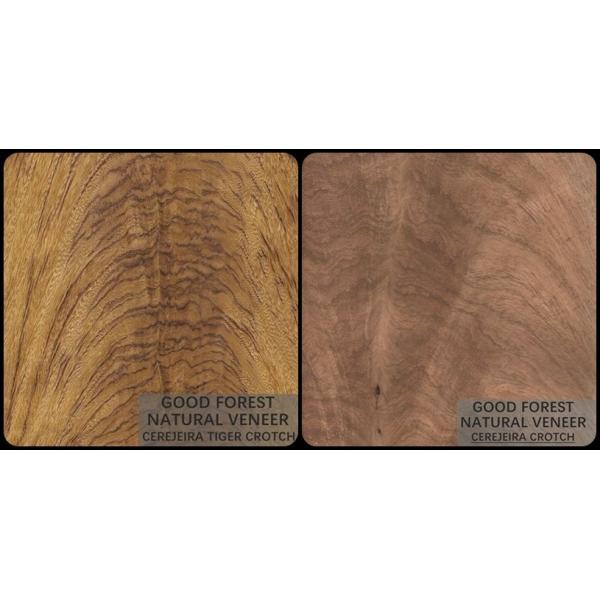 Cerejeira Wenge Natural Wood Veneer Grain Specially For Hotel Decoration