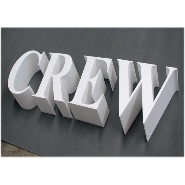 20mm Rigid PVC Sign Board UV Printing For Outdoor / Indoor 3d Sign Letter