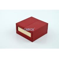 China 90x90x45mm Luxury Red Jewellery Box For Small Necklace Door Open System for sale